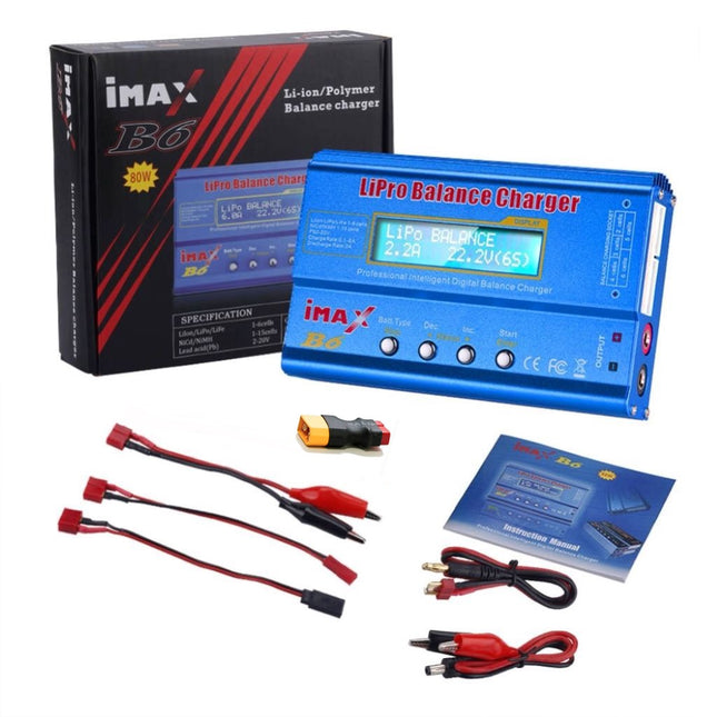 iMax B6 80W Battery Charger Lipo Li-ion LiFe NiMh Balance Charger Dis-charger