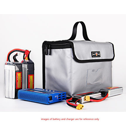 Lipo Safe Bag Fireproof Storage Protecting Battery Charger protected in case of an accidental fire. size: 26*18*13cm