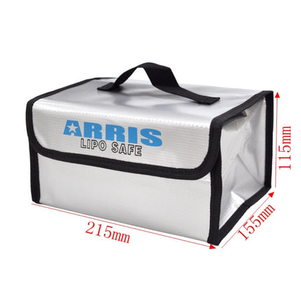 Lipo Safe Bag Fireproof Storage Protecting Battery Charger Guarding in Case of an Accidental Fire. size: 215*155*115mm ARRIS