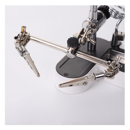 Solder Helping Hands Station LED Lamp Third Hand Repair Solder Iron Holder Stand