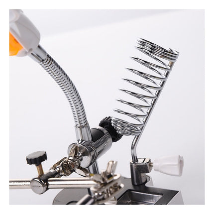 Solder Helping Hands Station LED Lamp Third Hand Repair Solder Iron Holder Stand