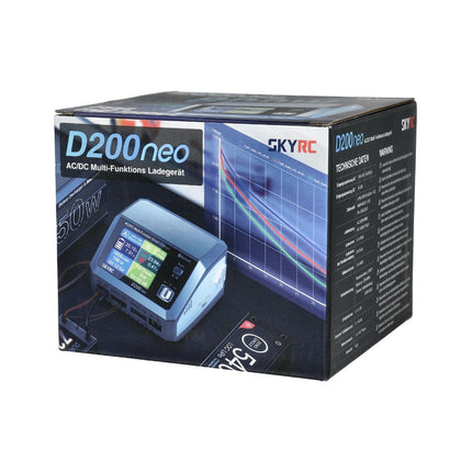 SKYRC D200 neo Lipo battery Charger Dis-charger dual Charging AC/DC input LiFe/LiIon/LiHV: 1-6cells NiMH/NiCd: 1-15cells Pb: 3S/6S DC800W