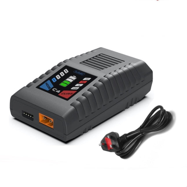 RC Lipo Battery Charger ToolKitRC C4  55W 4S Battery Balance Charging NiMH LiFe LiHv AC Input U.K Plug