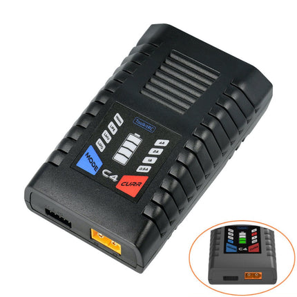 RC Lipo Battery Charger ToolKitRC C4  55W 4S Battery Balance Charging NiMH LiFe LiHv AC Input U.K Plug