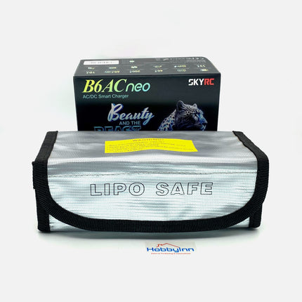 SKYRC B6AC neo RC Lipo Battery Charger Balance Charging Dis-Charge 2S-6S Multi Function 60W AC / 200W DC Dual Powered LiFe LiHV NiMH Lilon with Lipo Safe Bag