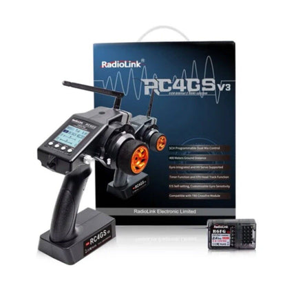 RC Transmitter Receive Radiolink RC4GS V3 6Ch Gyro Radio Control 2.4G Truck Car Boat