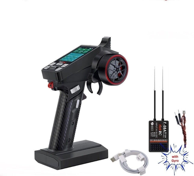 Radio Control Transmitter Receiver Gyro RC 8Ch HOTRC CT-8A 2.4Ghz for RC Car Truck