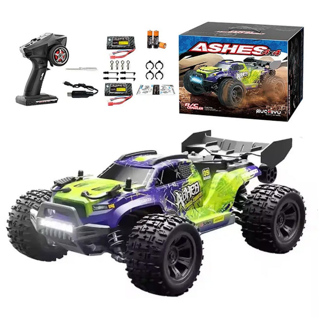 4wd RC Monster Truck Off Road Vehicle 1/18 2.4G Remote Control Car 40km with 2*Batteries include Remote Batteries