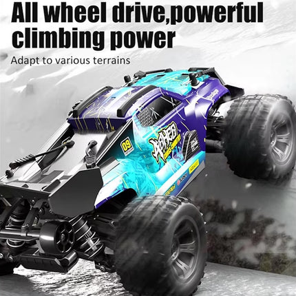 4wd RC Monster Truck Off Road Vehicle 1/18 2.4G Remote Control Car 40km with 2*Batteries include Remote Batteries