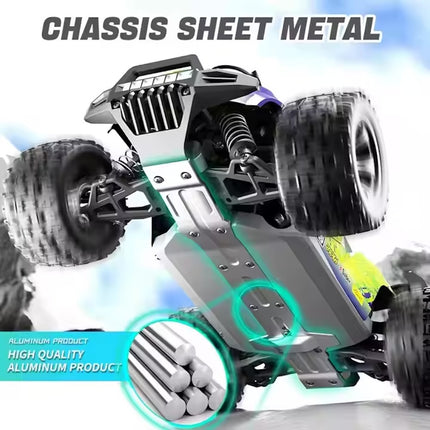 4wd RC Monster Truck Off Road Vehicle 1/18 2.4G Remote Control Car 40km with 2*Batteries include Remote Batteries