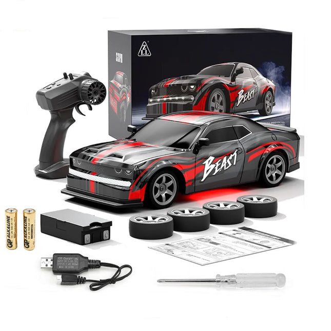 RC Drift Car 4WD 1/16 2.4Ghz Radio Control Race Car 25Km with 2 Rechargeable Batteries