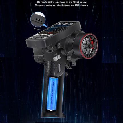 RC Transmitter Receiver Radio Control 10Channel HOTRC CT-10B 2.4ghz with Rechargable Battery