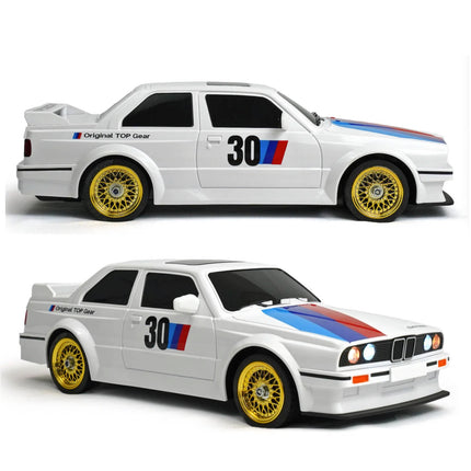 RC Drift Car 1/16 2.4Ghz Radio Control 4WD Race Car 30Km 2 Rechargeable Batteries White