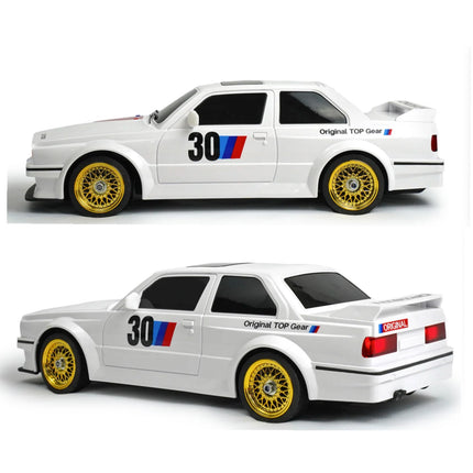 RC Drift Car 1/16 2.4Ghz Radio Control 4WD Race Car 30Km 2 Rechargeable Batteries White