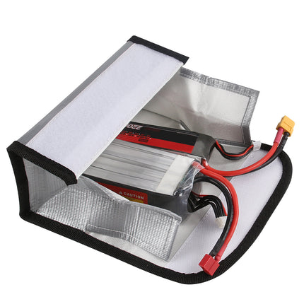 Lipo Battery Fireproof Safe Bag Storage Protecting Batteries Charger are protected in case of an accidental fire 18.5*7.5*6cm