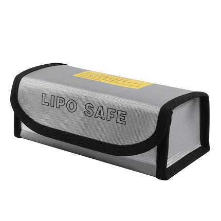 Lipo Battery Fireproof Safe Bag Storage Protecting Batteries Charger are protected in case of an accidental fire 18.5*7.5*6cm