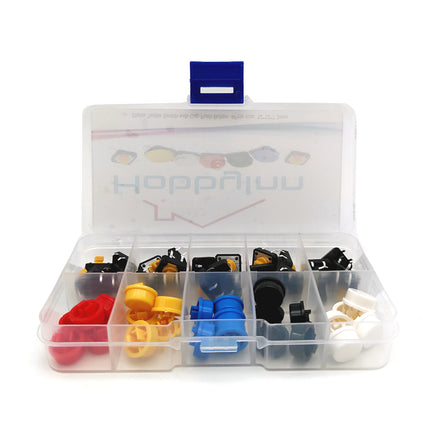 25pcs Tactile Switch Cap Push Button  4 Pins SMD PCB Micro Momentary Tact Assortment Kit